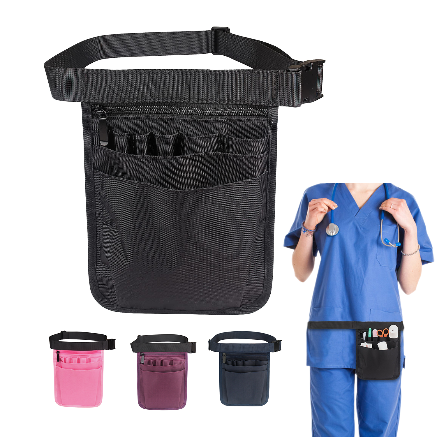 Nurse Multi Compartment Fanny Pack Pouch 2