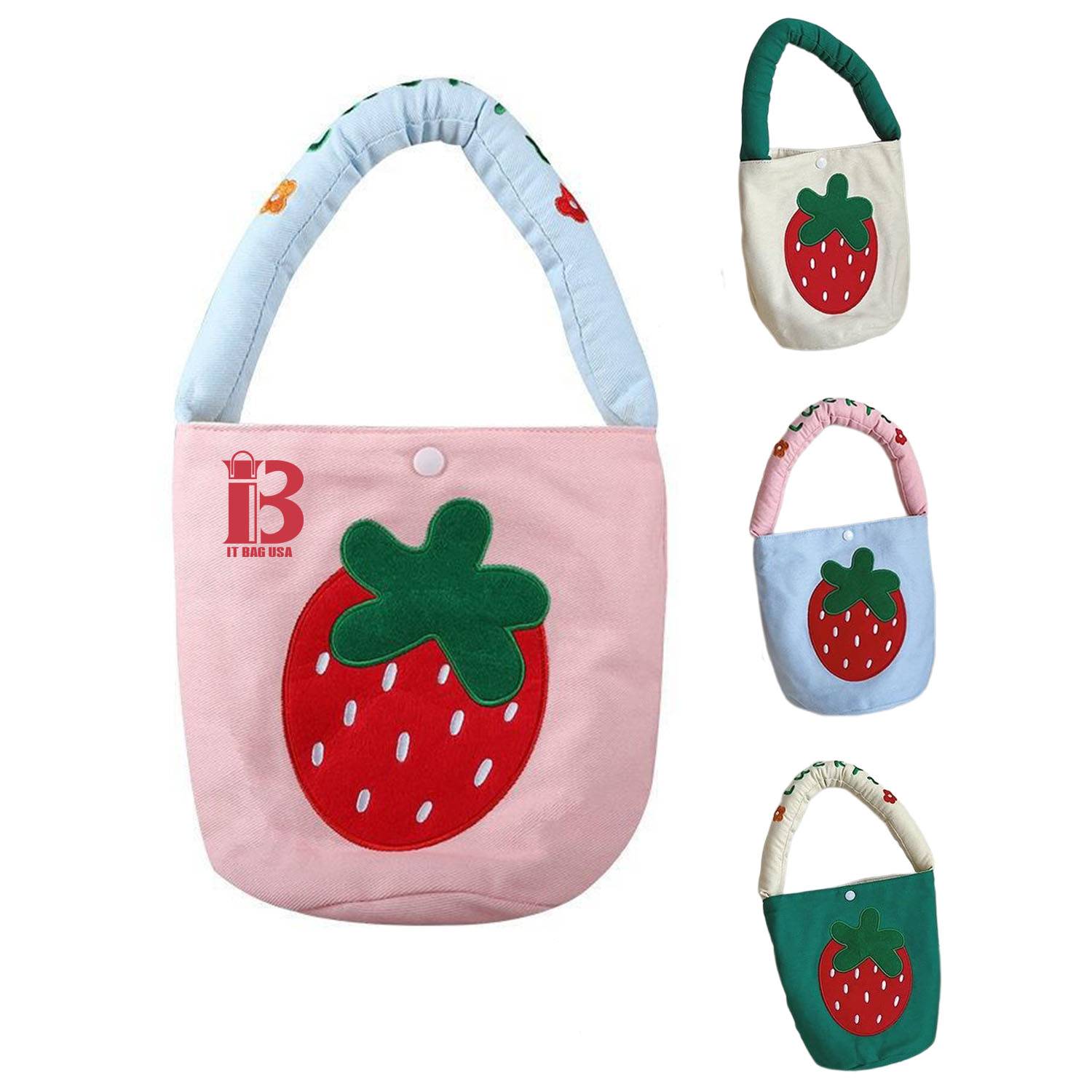 Children Cute canvas handbag, custom tote bag with logo imprint 1