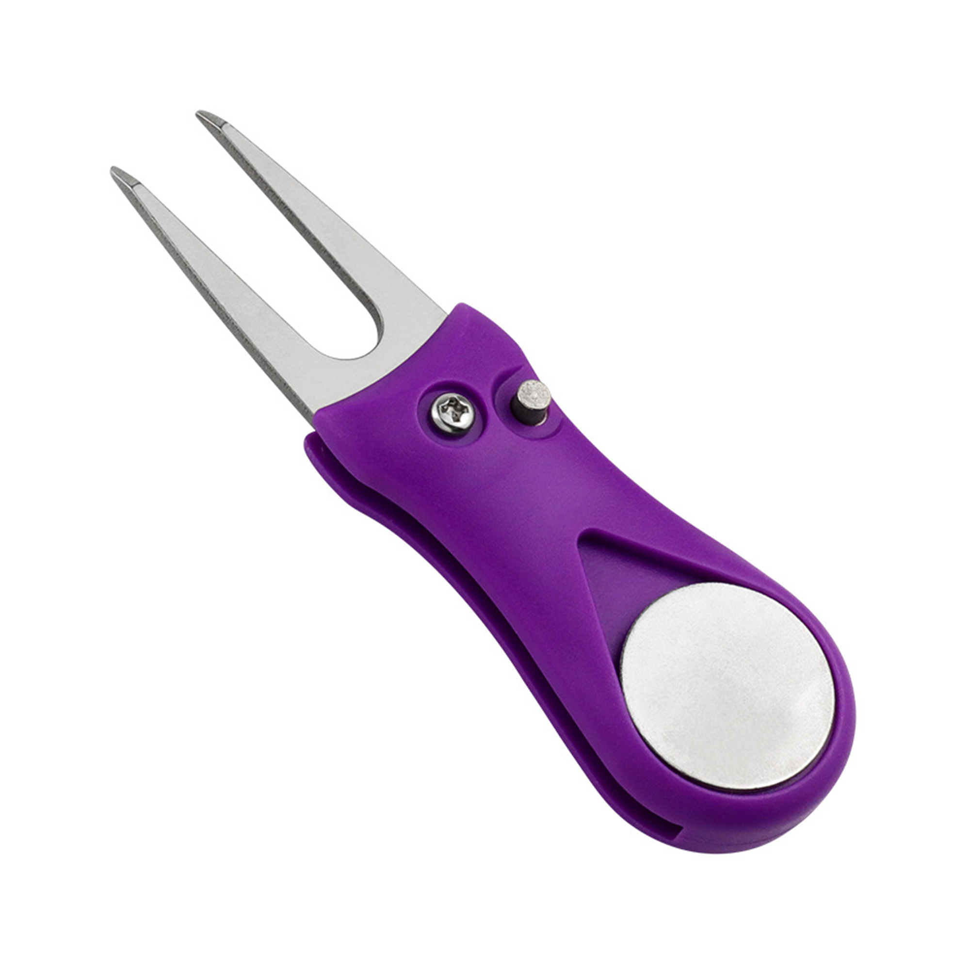 Foldable Golf Divot Repair Tool With Magnetic Marker 2.75" By 1.2" 12