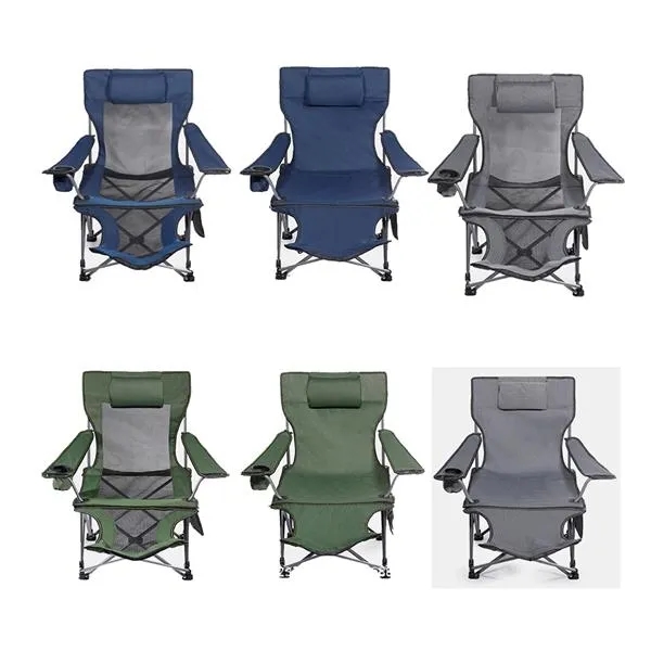 Foldable Camping Chair With Footrest 4