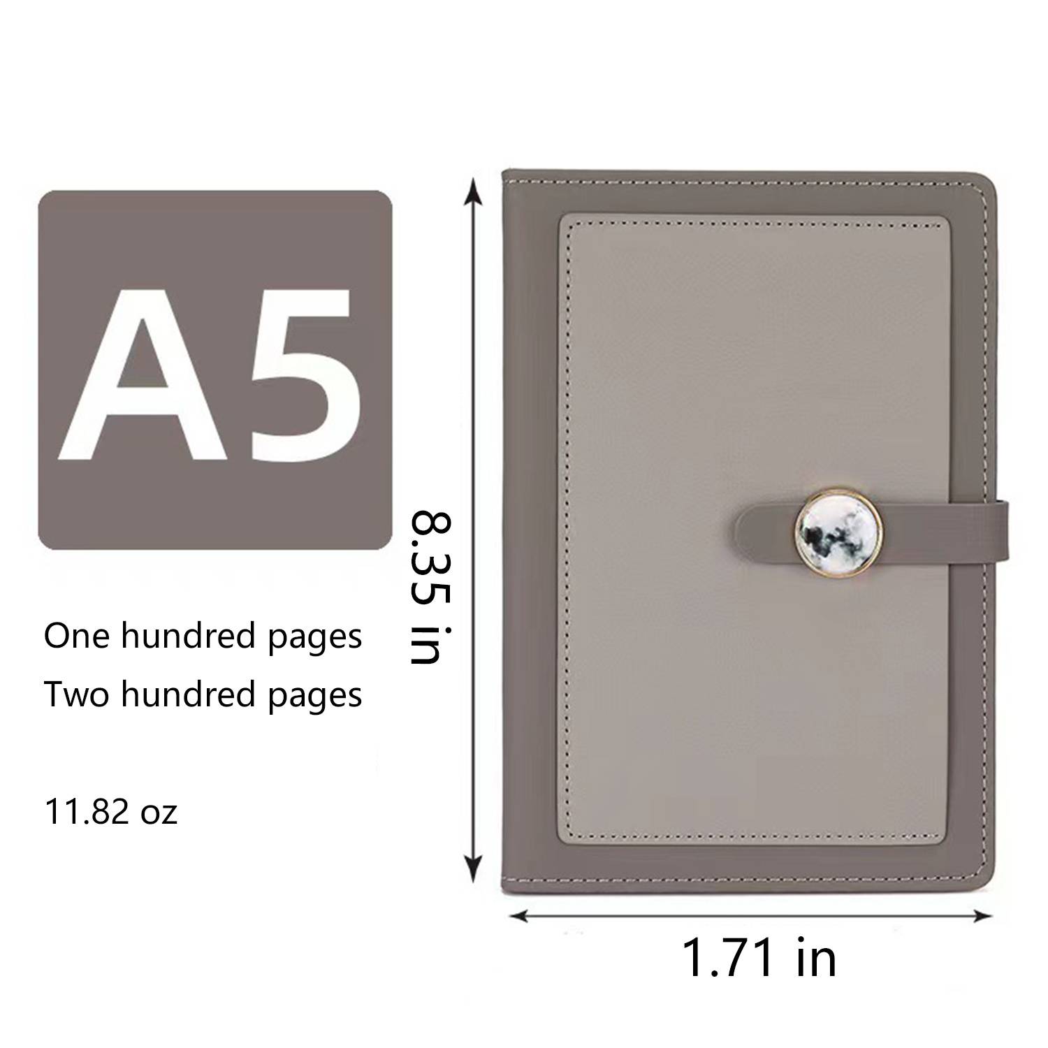 A5 Buckle PU Leather Multi-color Notebook 10