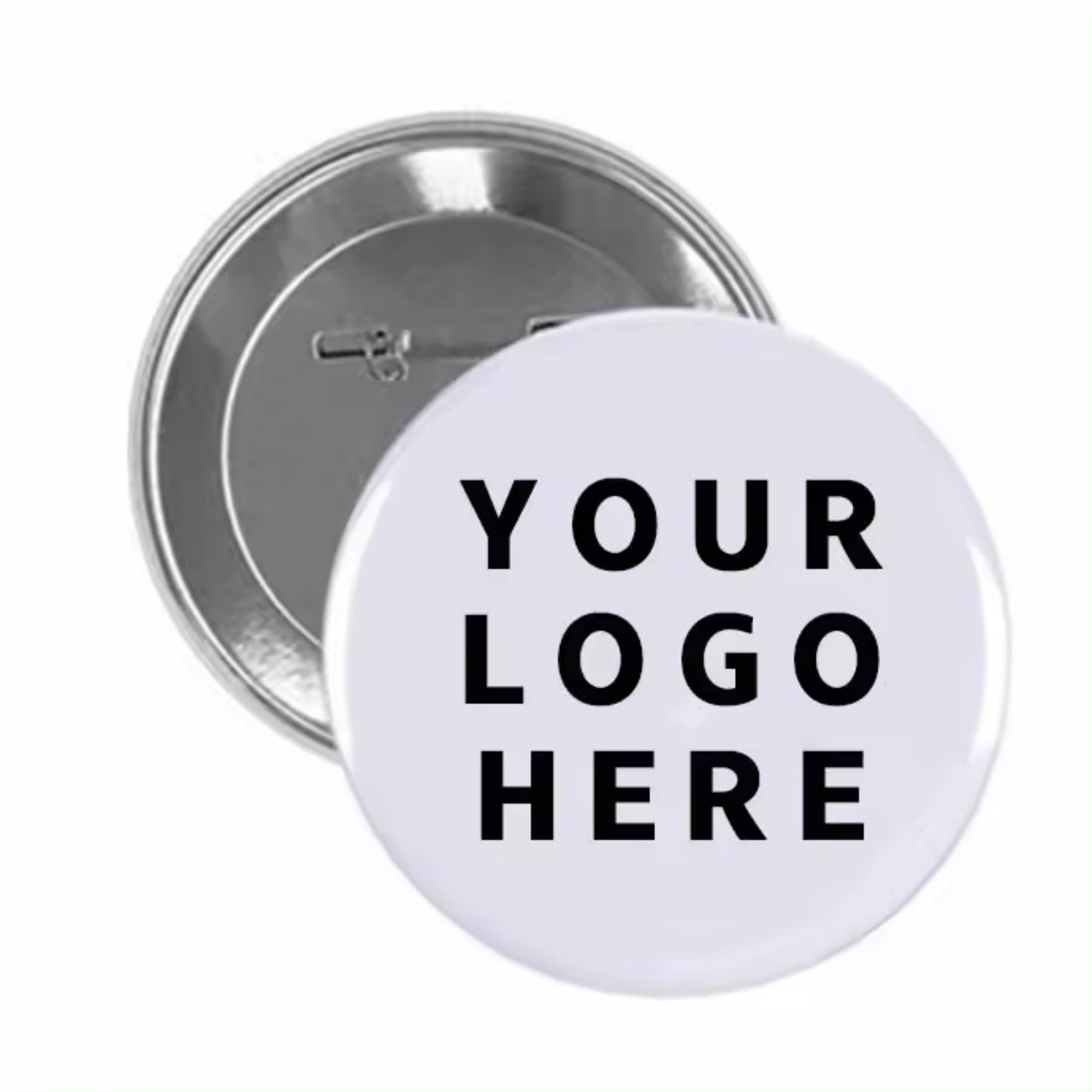 Tinplate Round Button With Safety Pins 1