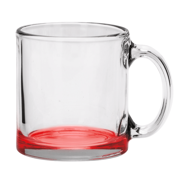Red Eye 13 oz Libbey Clear Glass Coffee Mug 73