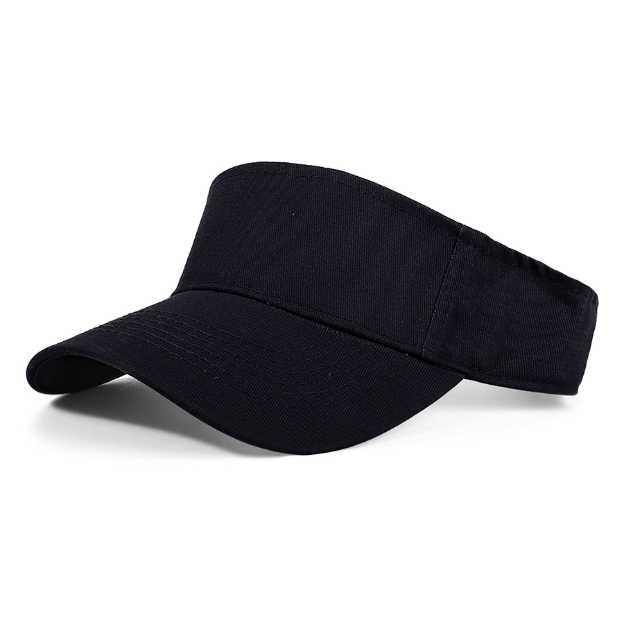 Stock Solid Color Cotton Visor - Sports Style 16