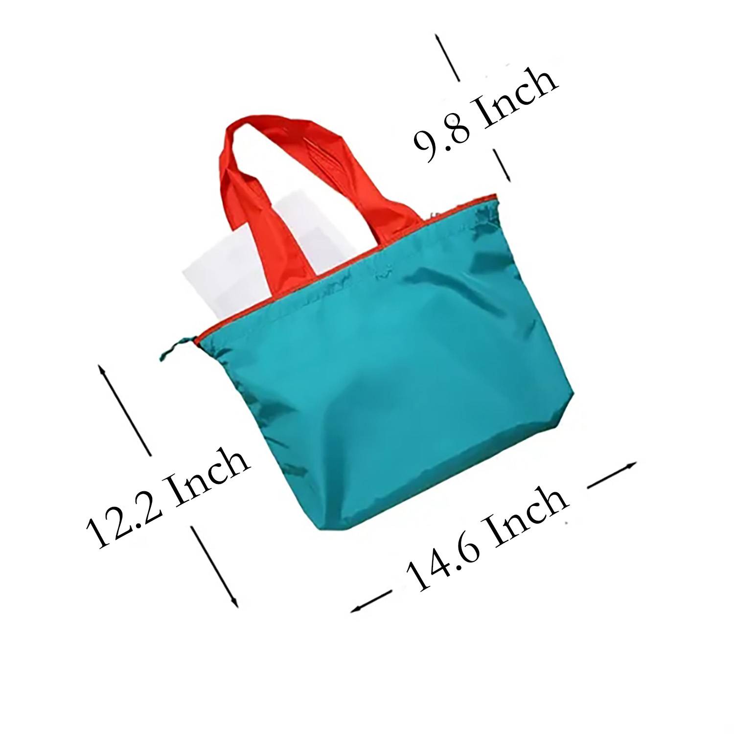 Solid color waterproof shopping bag 7
