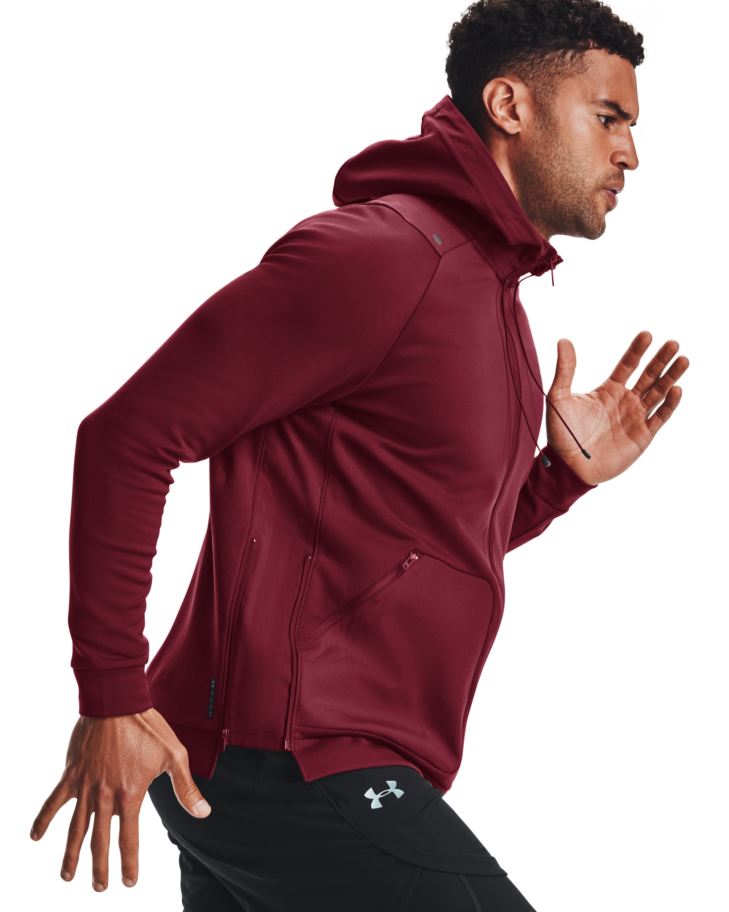 Men's UA RUSH Warm-Up Full-Zip Hoodie, custom hoodie or sweatshirt with logo imprint 3