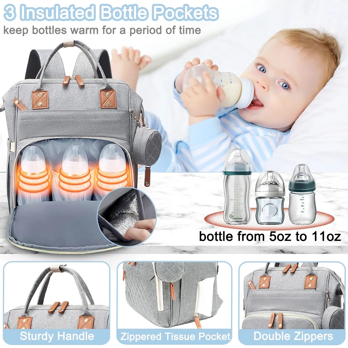 Multifunction Diaper Bag Backpack 7
