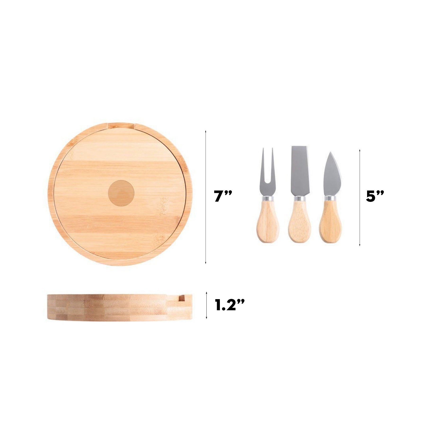 Bamboo And Cheese Knife 3 Pieces Set 3