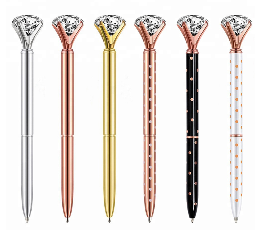 Sleek and Slim Diamond Metal Pen 3