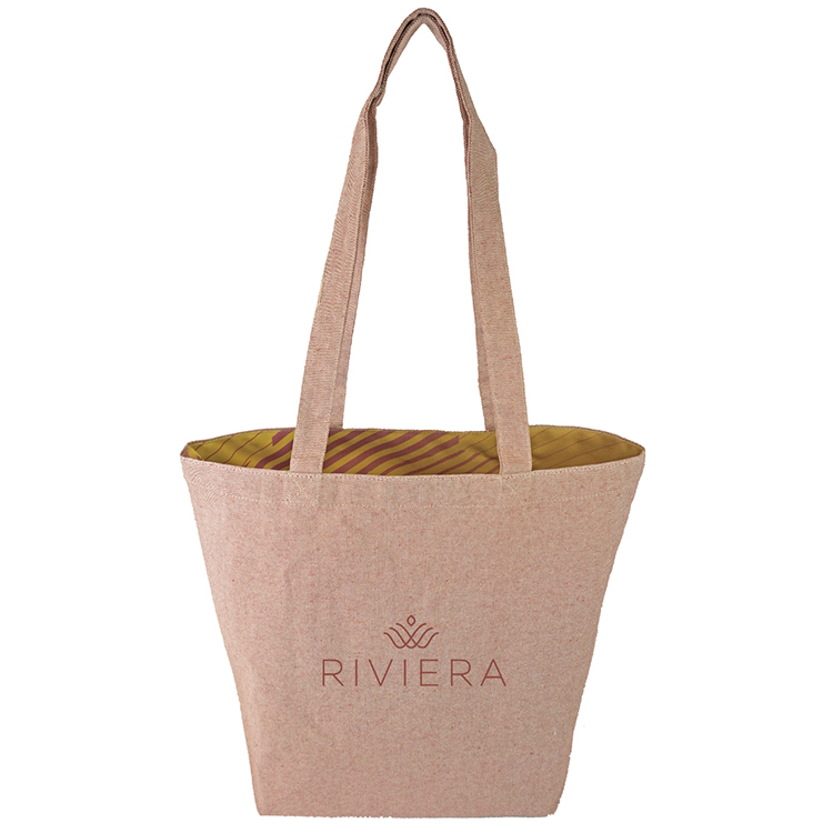 Super Sale- Reversible Colored Tweed Cotton Tote, custom tote bag with logo imprint 23