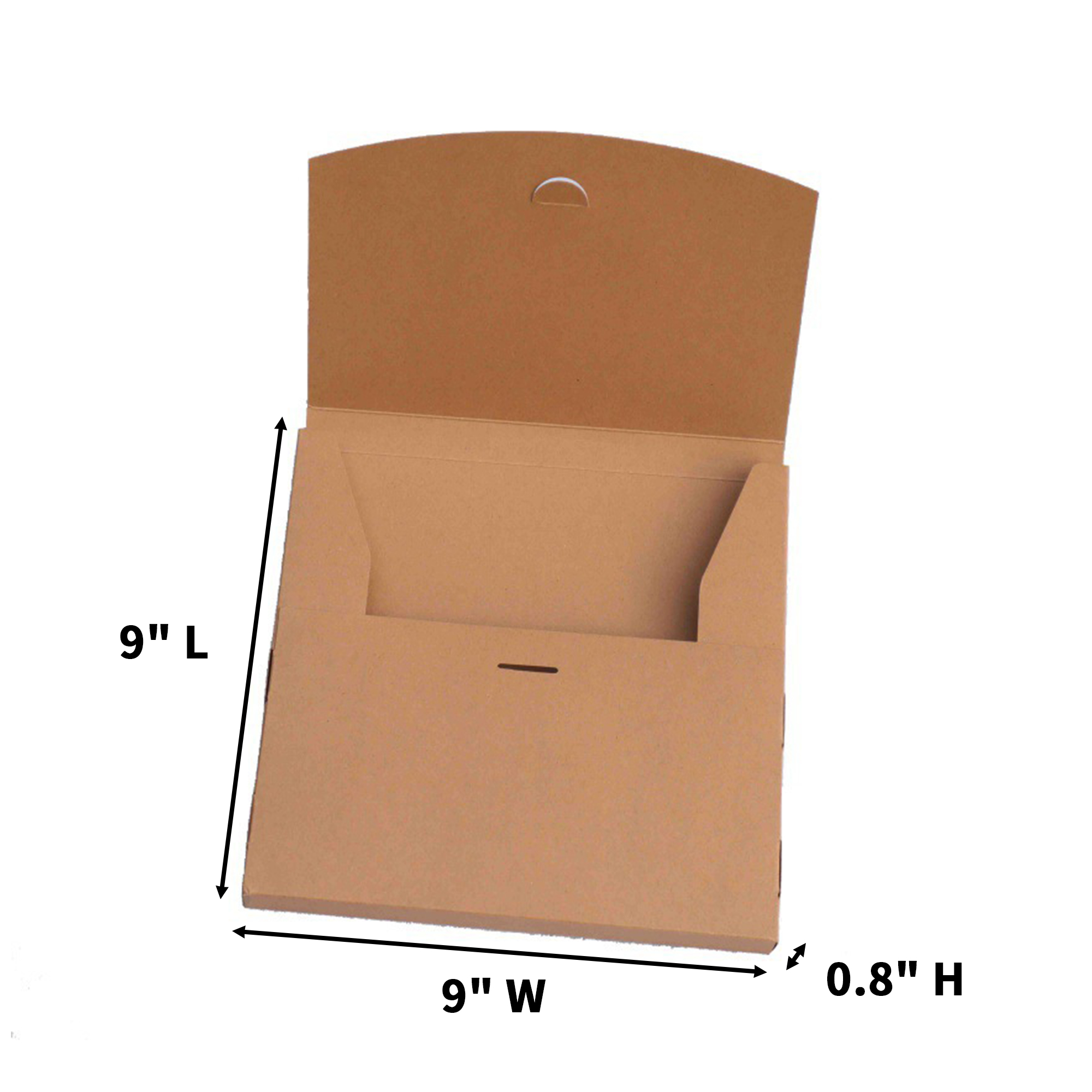 Kraft Paper T Shirt Packaging Box Flat Mailer Style 4
