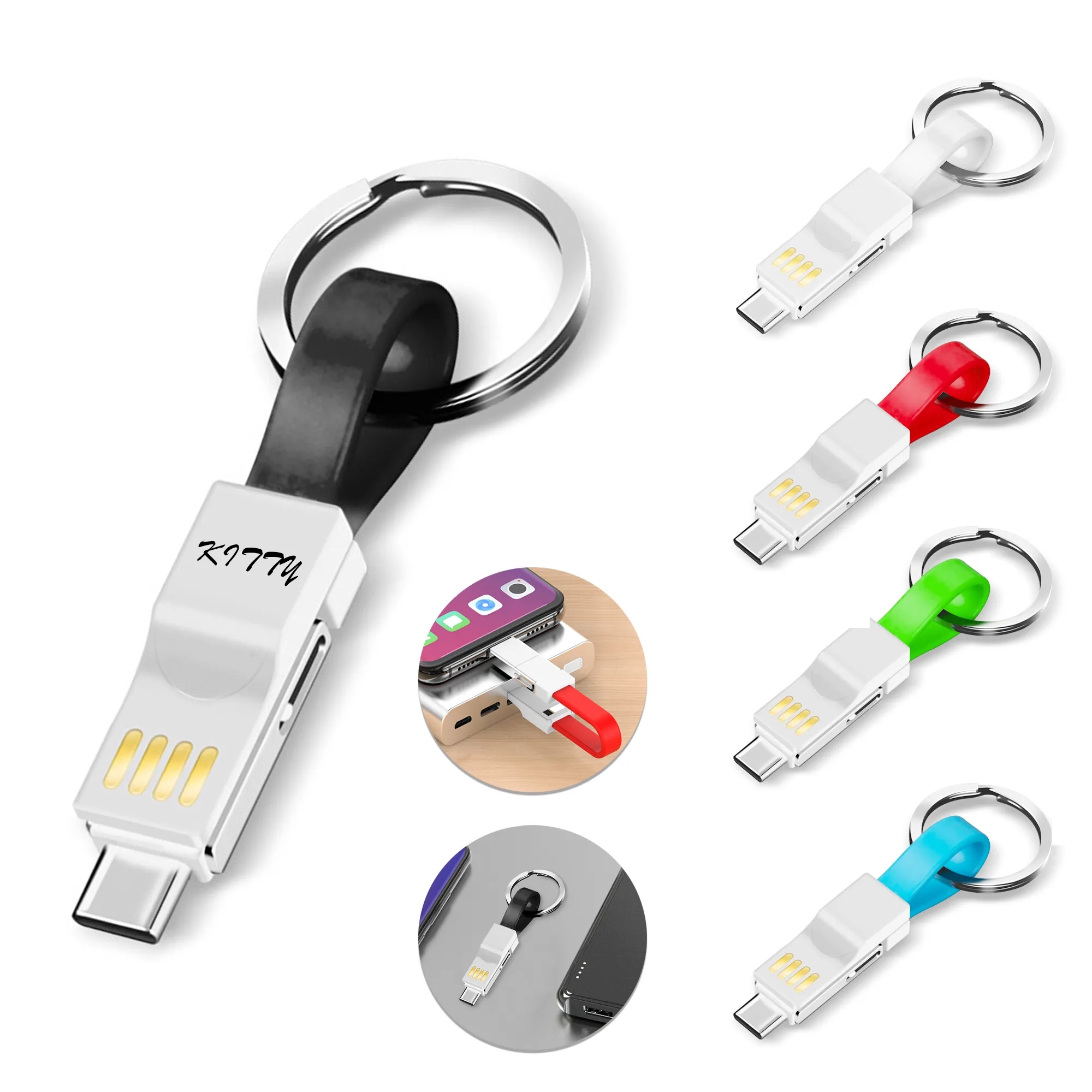 3-In-1 Magnetic Charging Cable Keychain