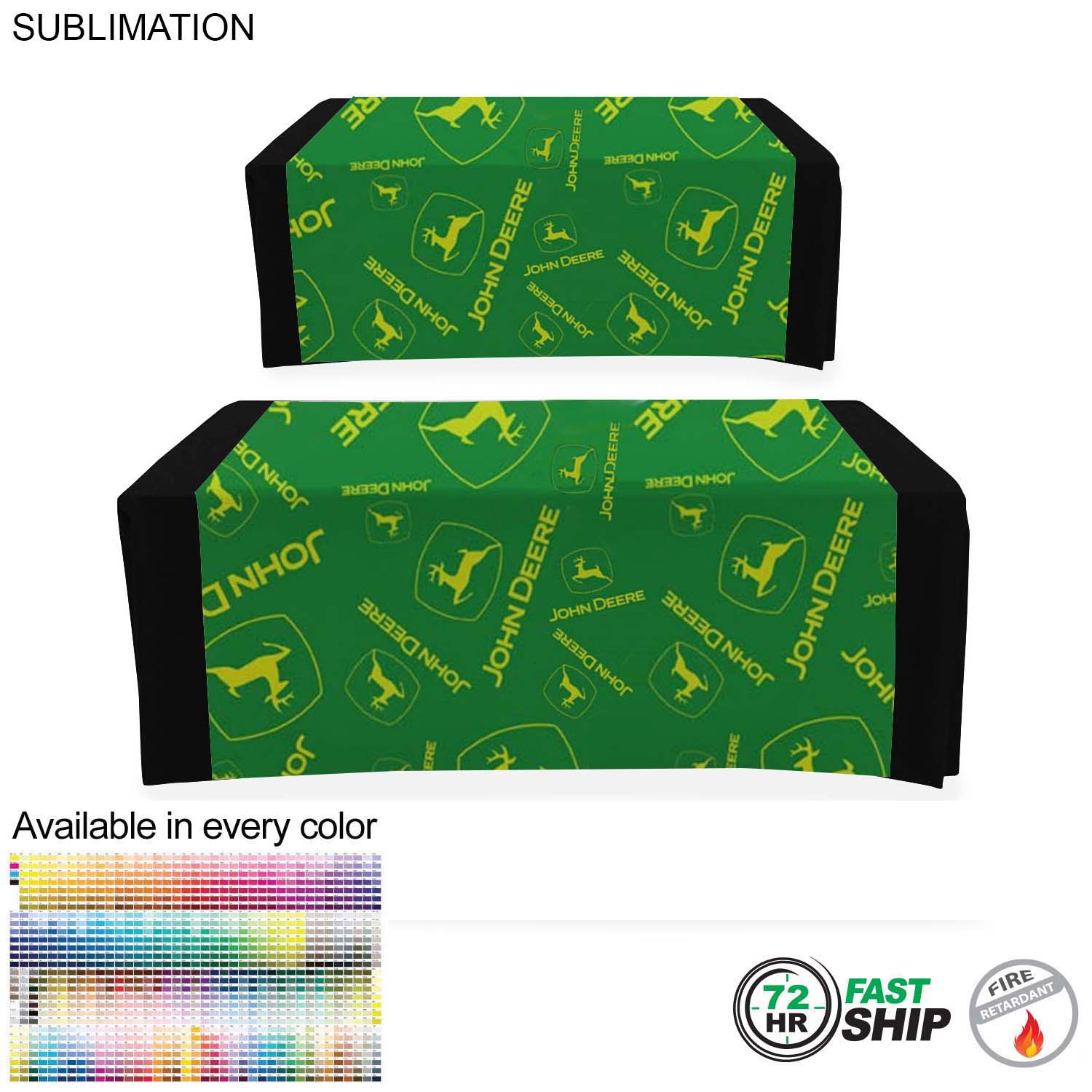 72 Hr Quick Ship - Sublimated Table Runner, 60x90, Covers Front, Top and Back 4