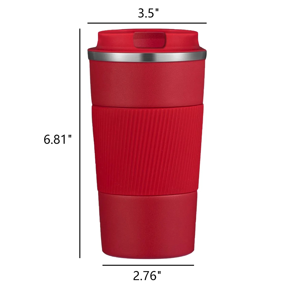 510ml Stainless Steel Travel Coffee Mug Non-slip Thermal Cup 3