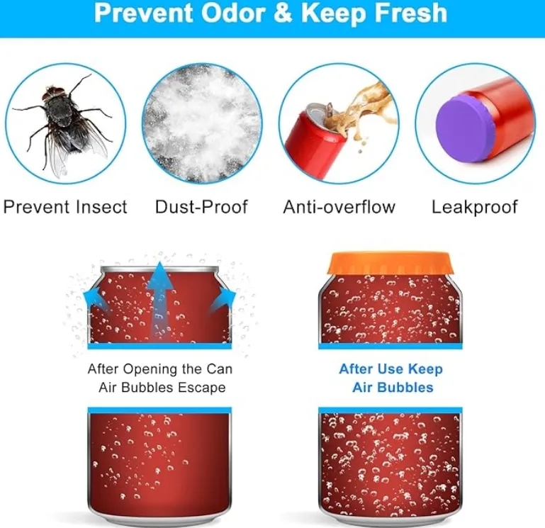 Reusable Silicone Can Lid for Beverage Cans 5