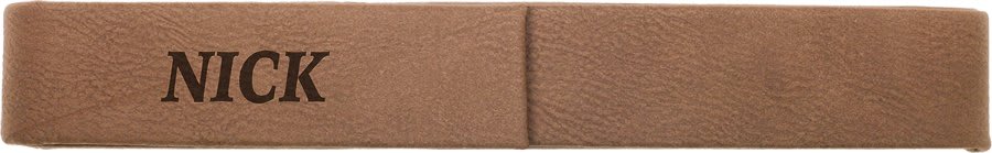 6 1/2" x 1" Dark Brown Leatherette Single Pen Case 1