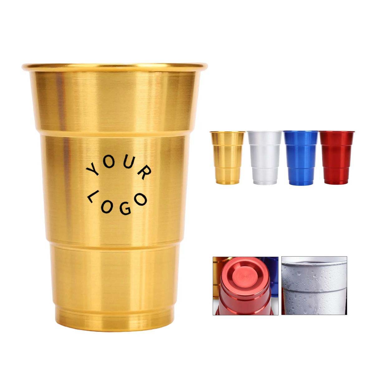 Eco Friendly Reusable Aluminum Beverage Cup 3