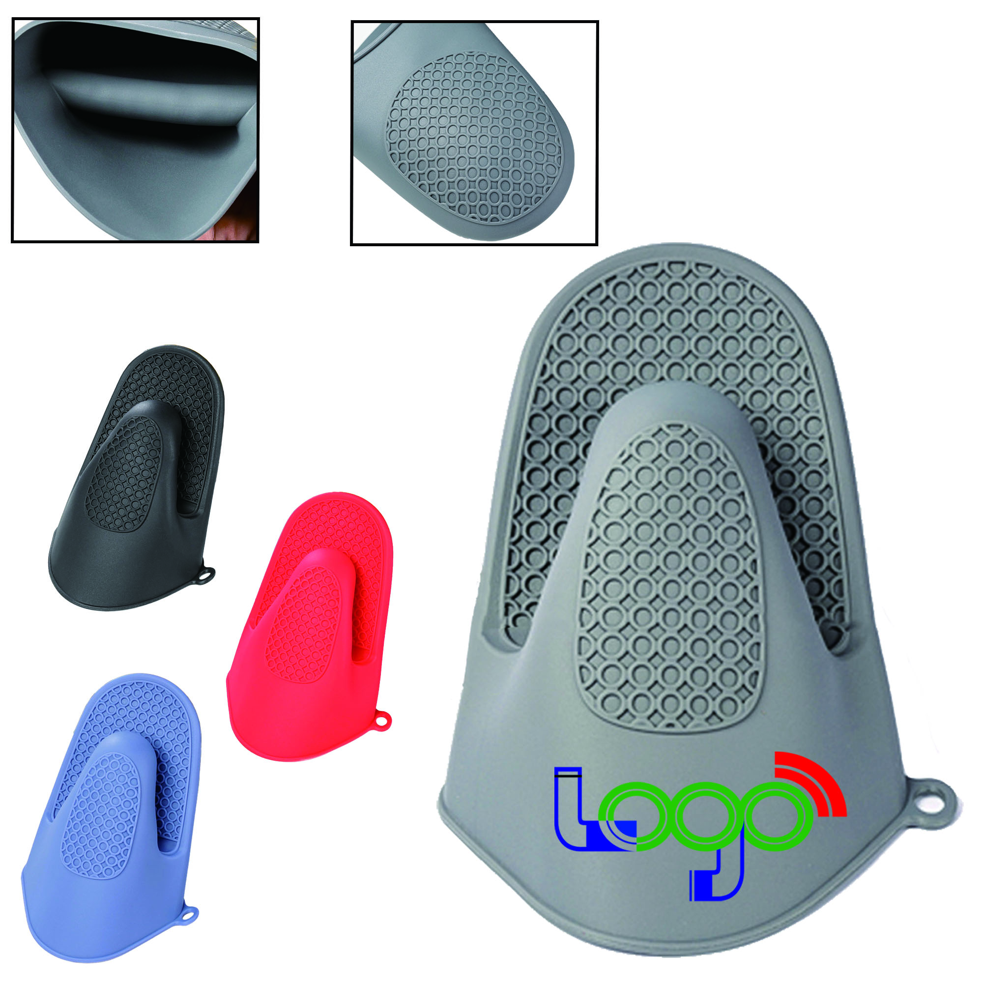 MOQ 50 Silicone Cooking Pinch Mitt 3