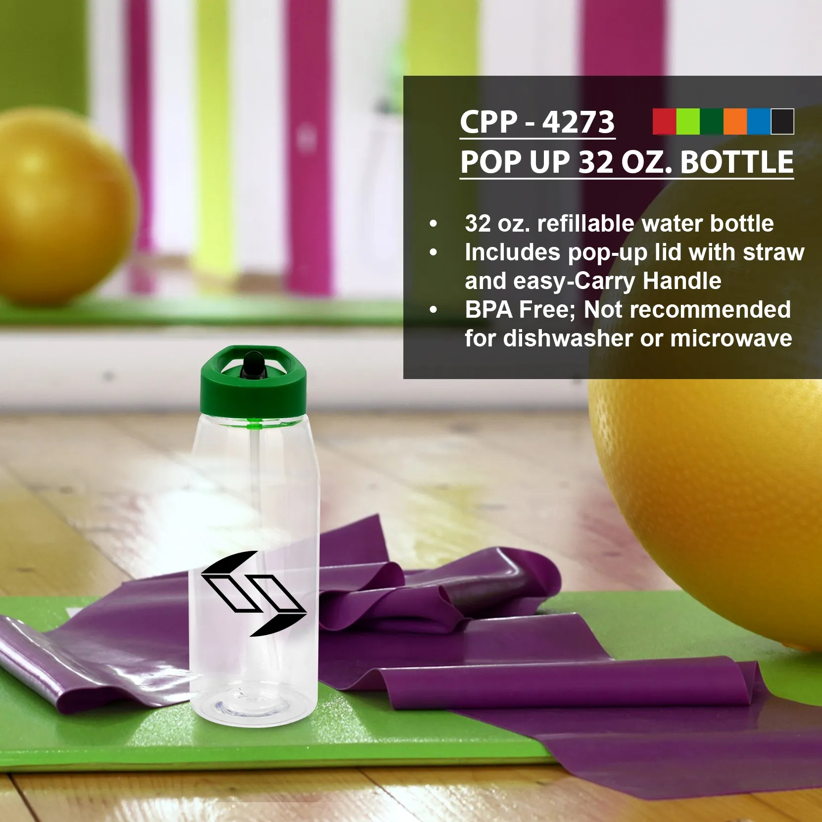 Pop Up 32 oz. Bottle 4