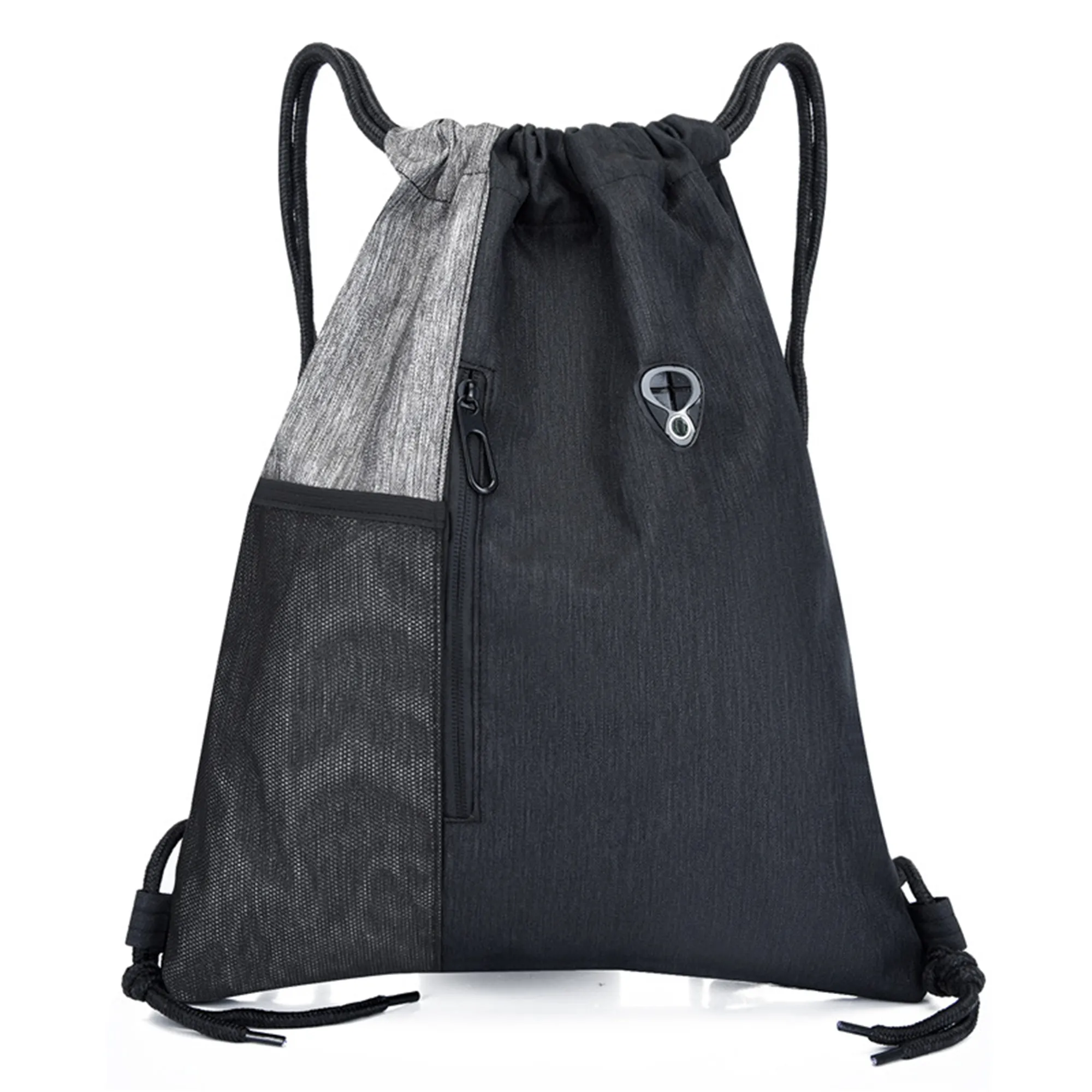 MOQ50 Nylon Colorblock Drawstring Bag 3