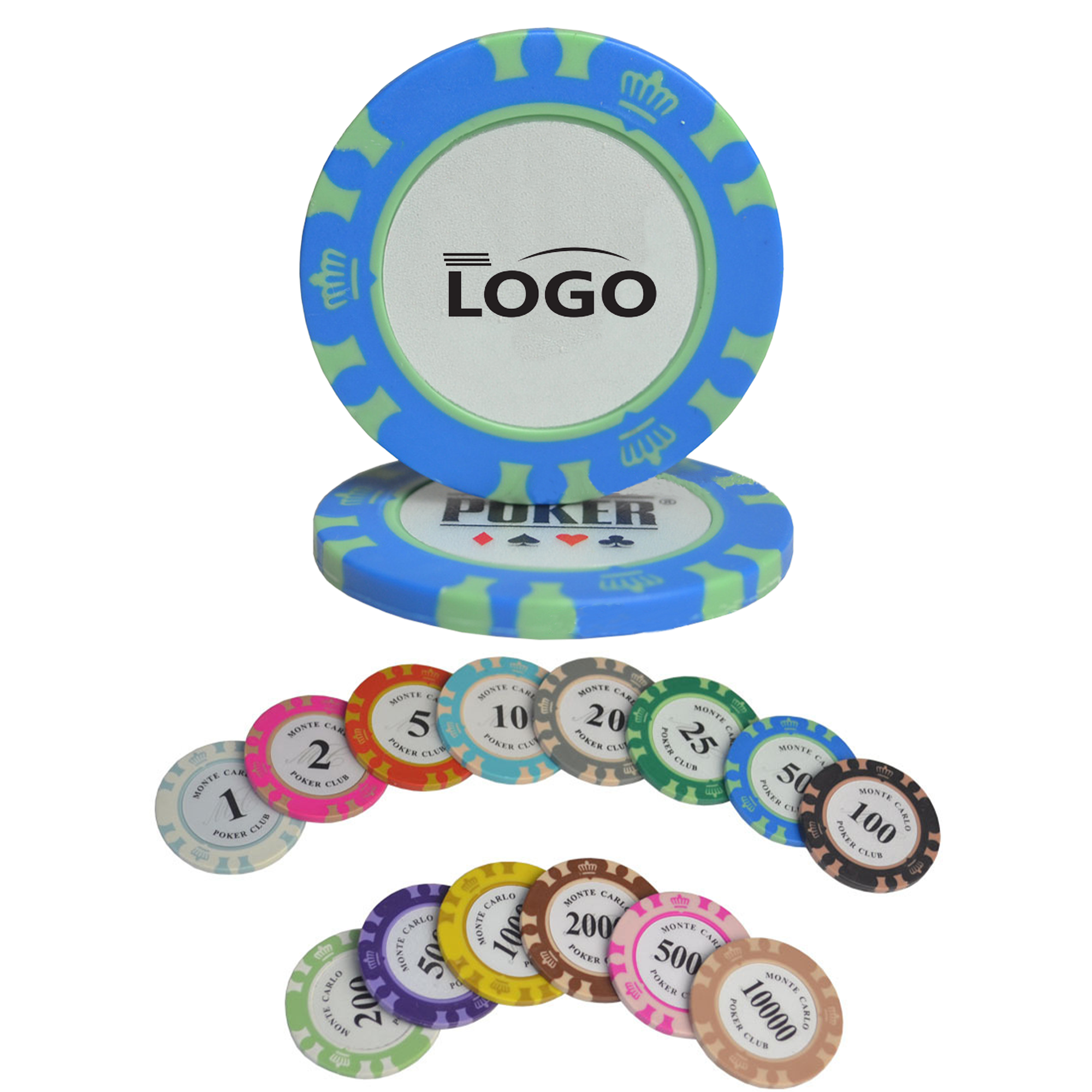 Professional Clay Poker Chips with Full Print 2