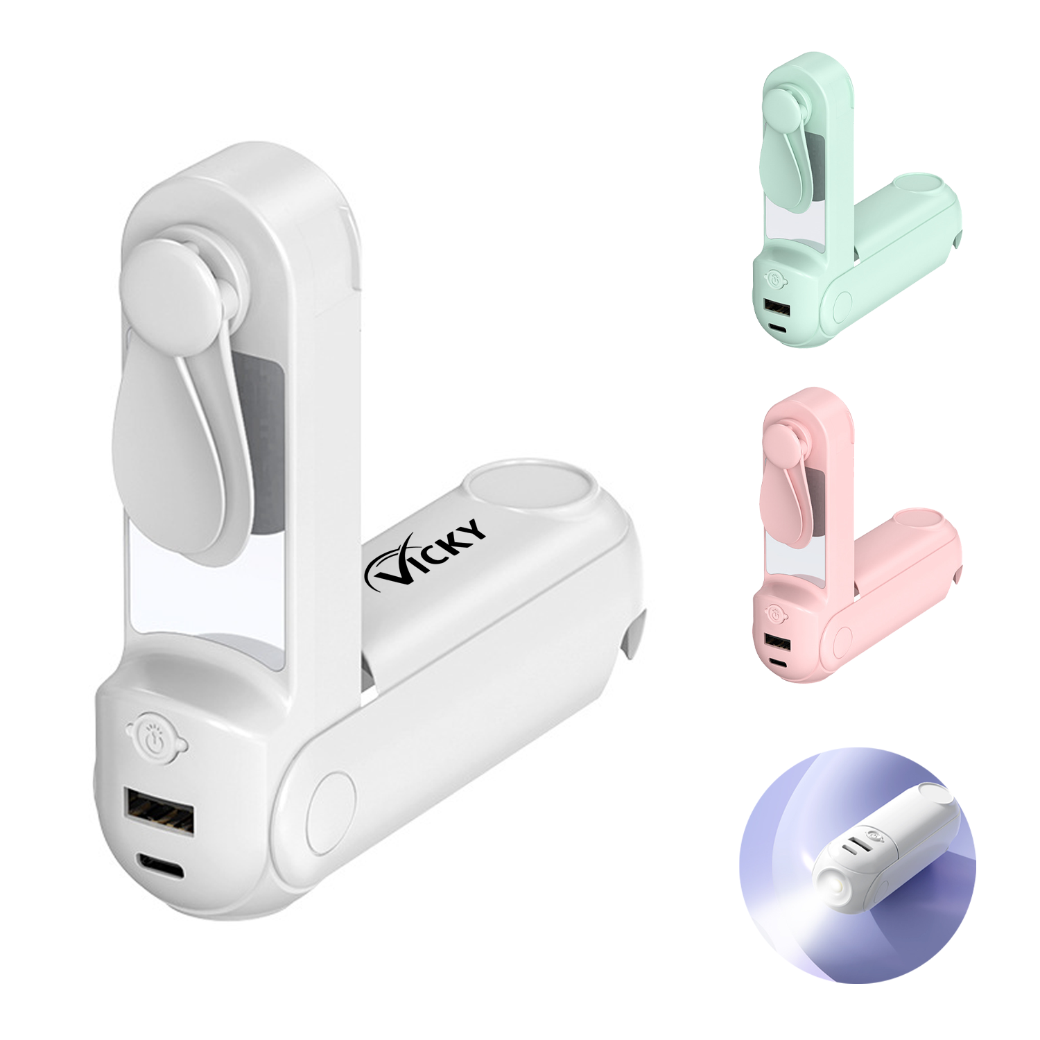 Rechargeable Portable USB Fan 4