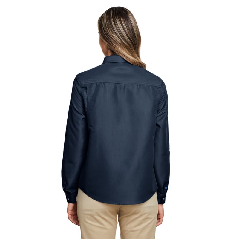 Harriton Ladies' Key West Long-Sleeve Performance Staff Shirt 21