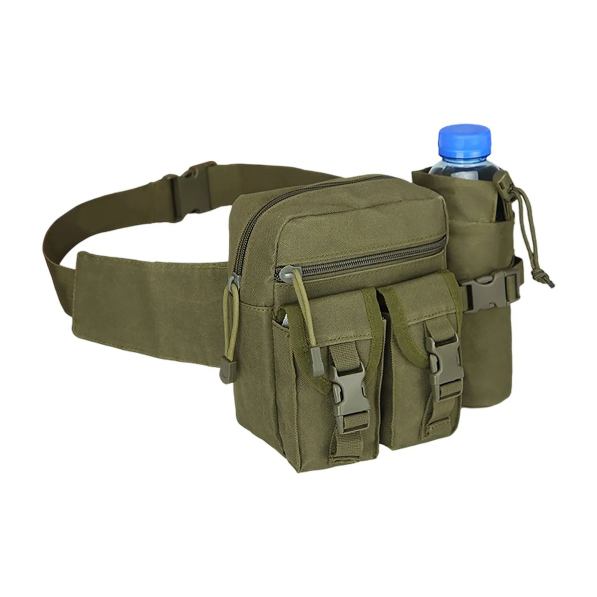 Oxford Waist Bag with Multiple Compartments and Strap 4