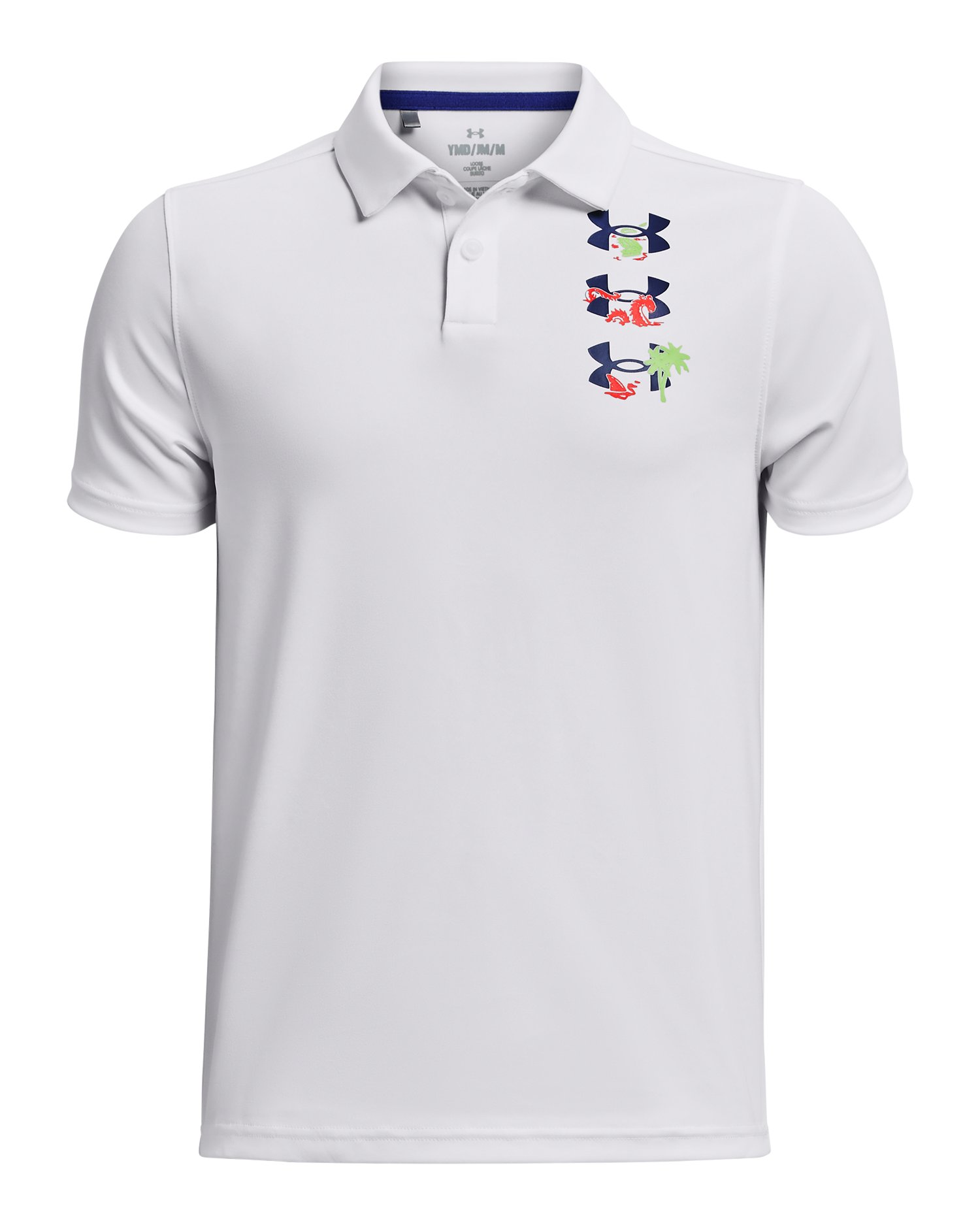 UA Performance Paradise Graphic Boys' Polo 2