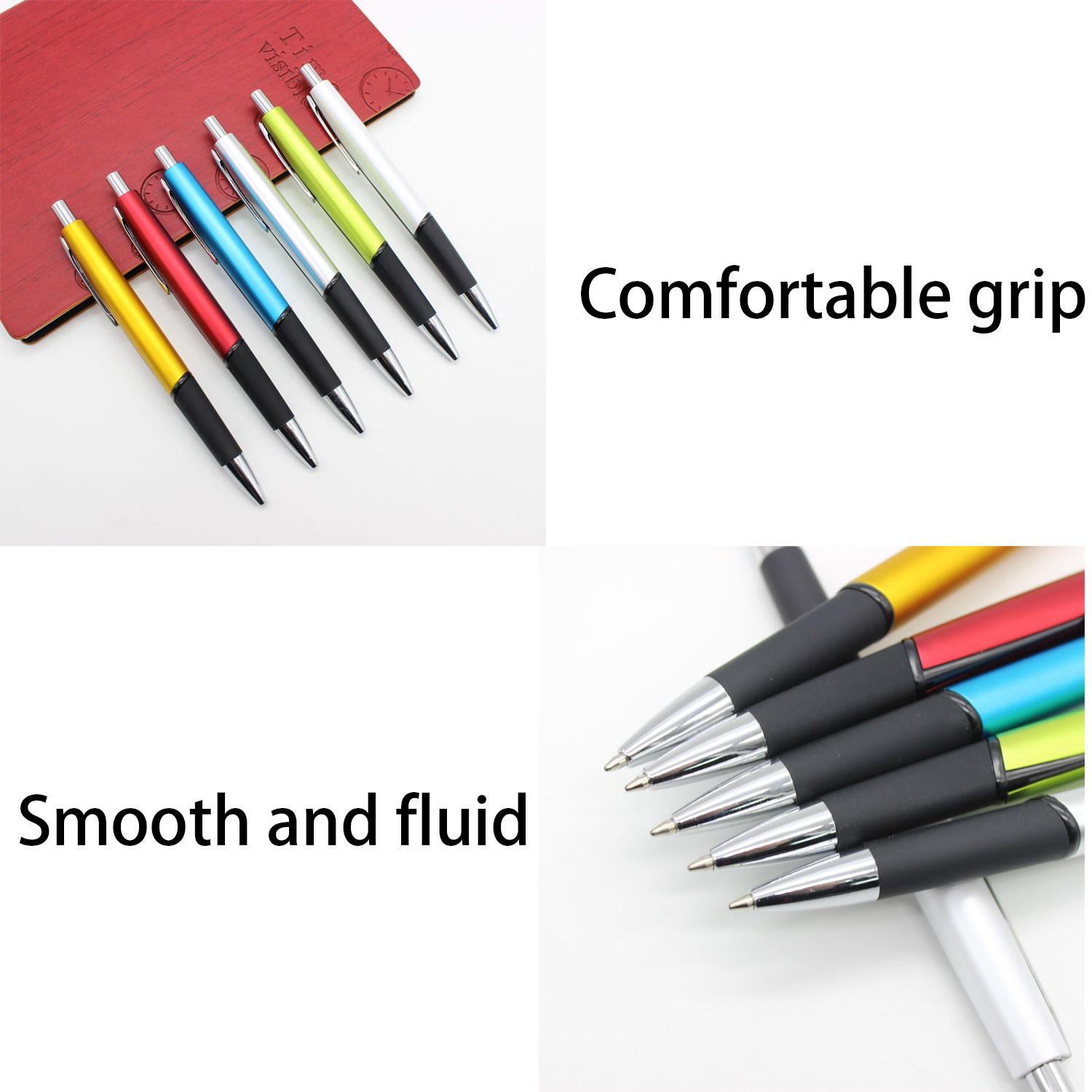 Durable Plastic Push-Button Ballpoint Pen 4