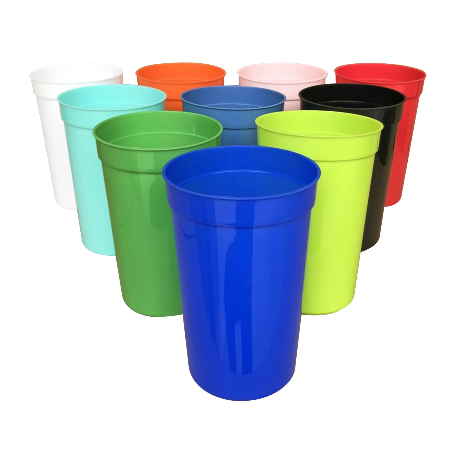 Reusable Plastic Stadium Rainbow Cups 2