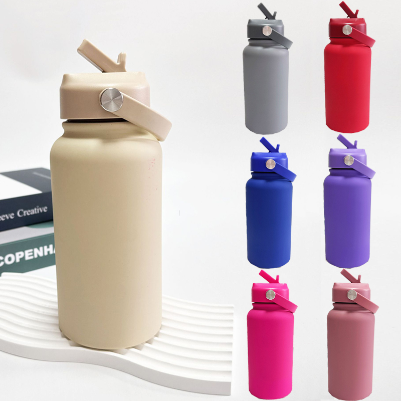 22 OZ Water Bottle with Straw Lid, custom water bottle with logo imprint 2