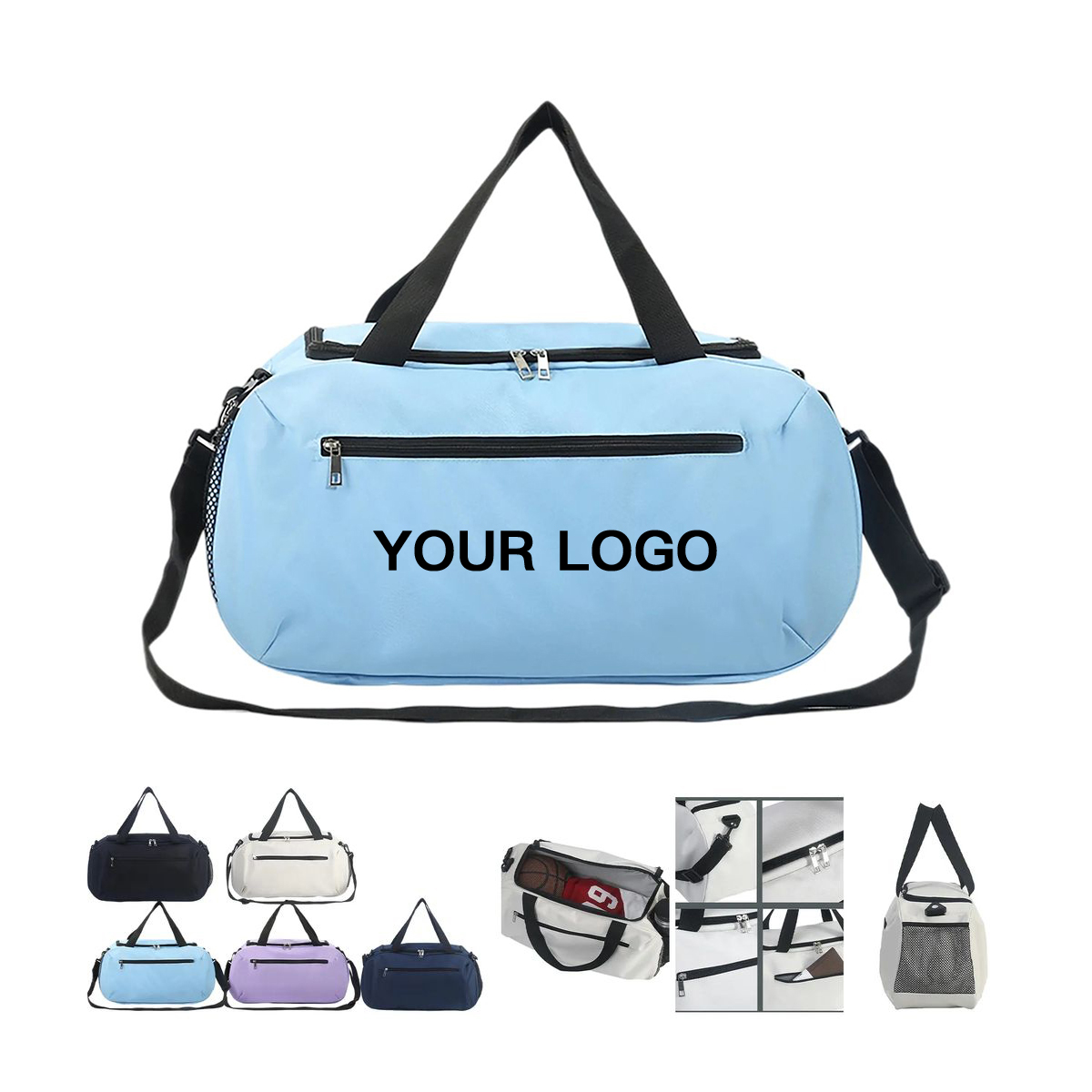 Oxford Fitness Bag with Waterproof Multi Compartment Design 4