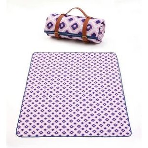 Warm Cotton Padded Bohemian Camping Picnic Blanket 3