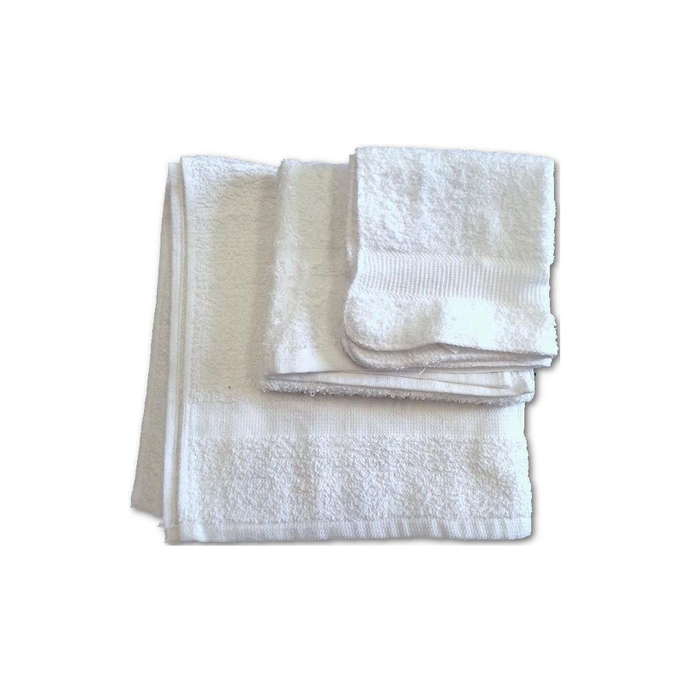 Towel Sets - White 12" x 12" 2