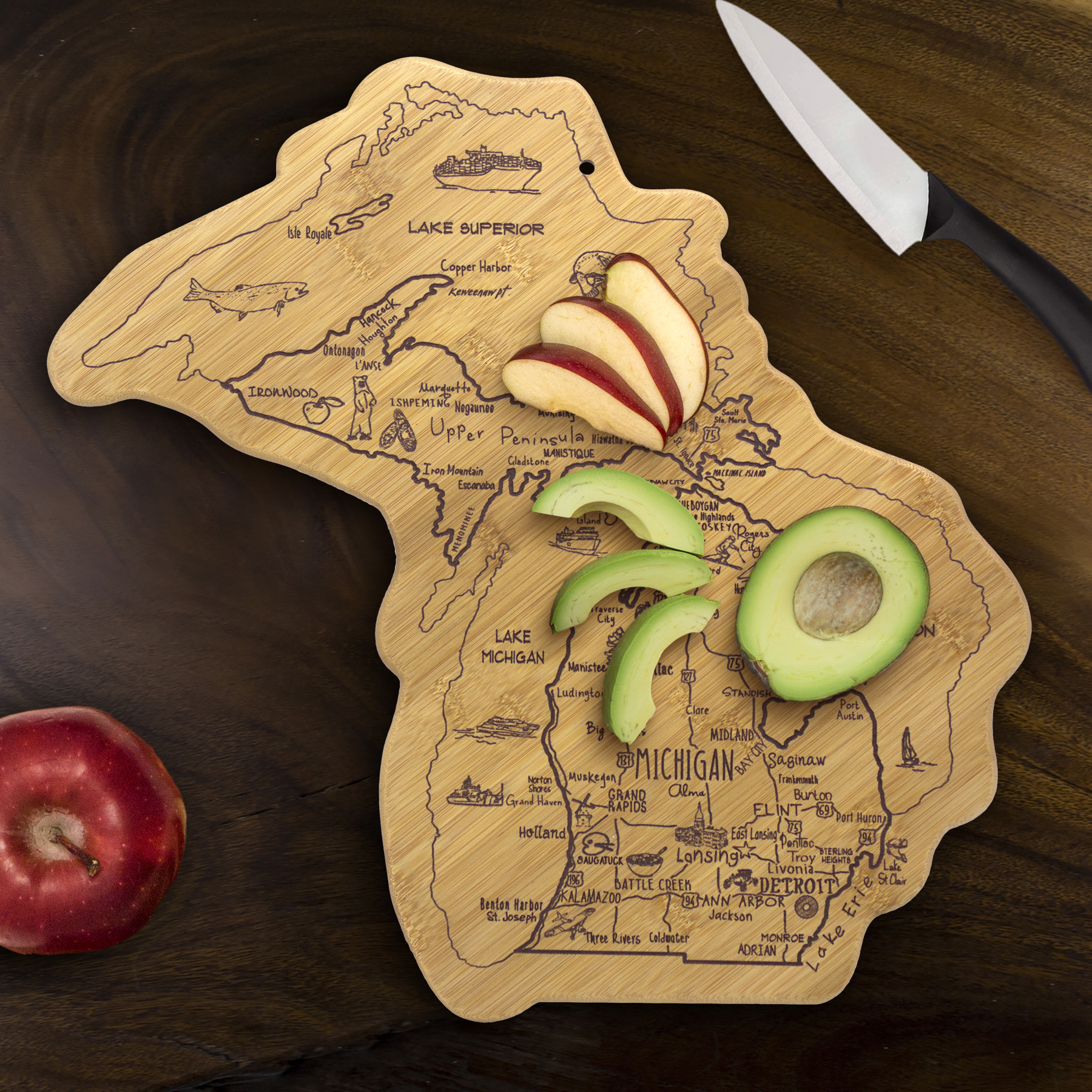 Destination Michigan Cutting & Serving Board 2