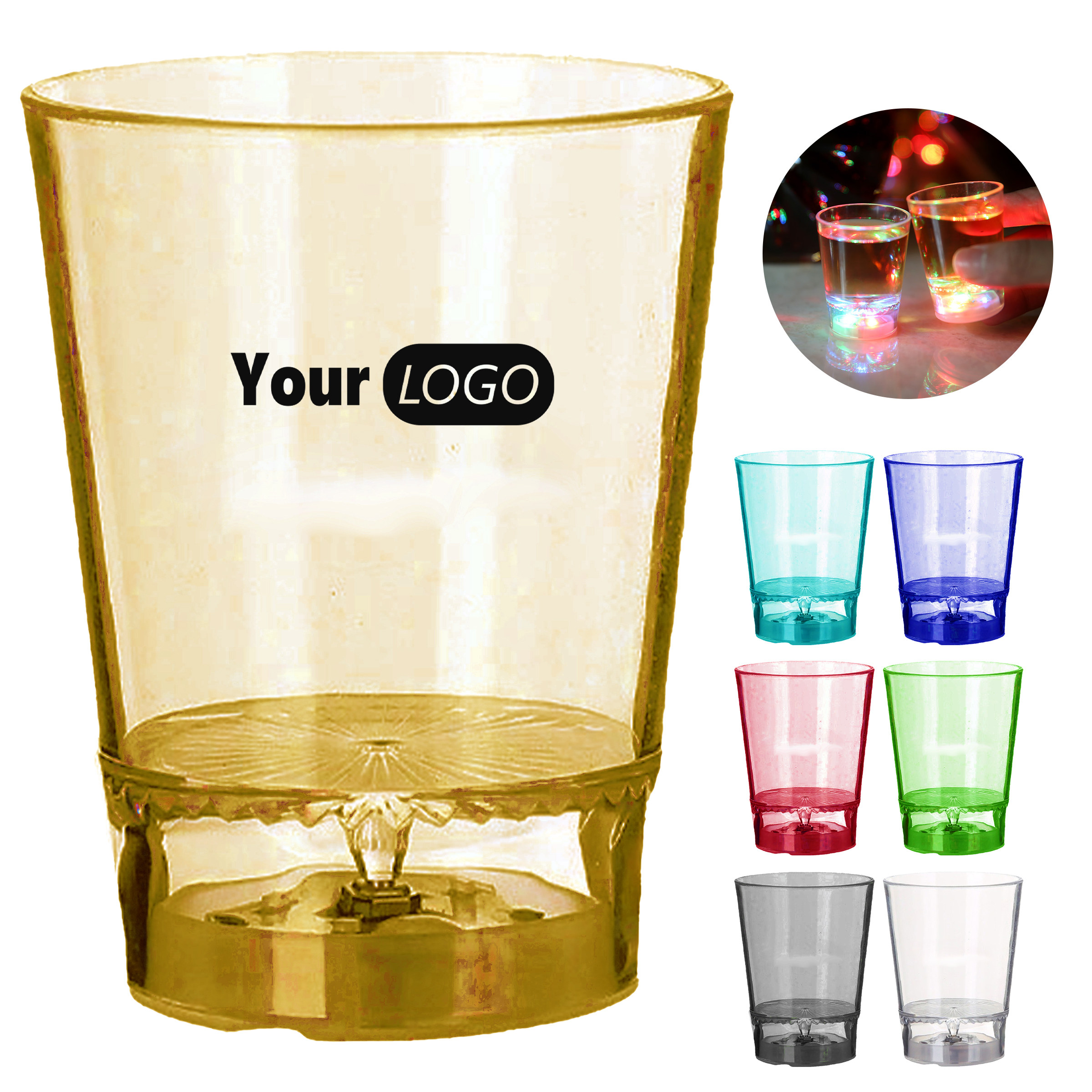 Plastic Fun Led Flash Light Up Drinking Glasses For Parties And Events 2