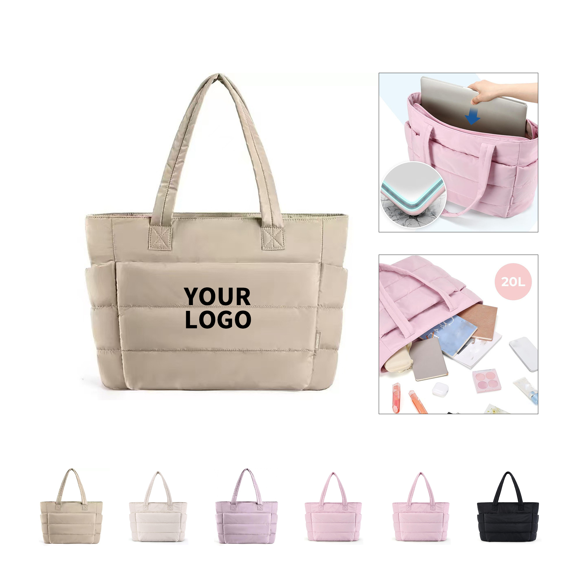 Lightweight Quilted Handbag With Soft Cushion Structure 2