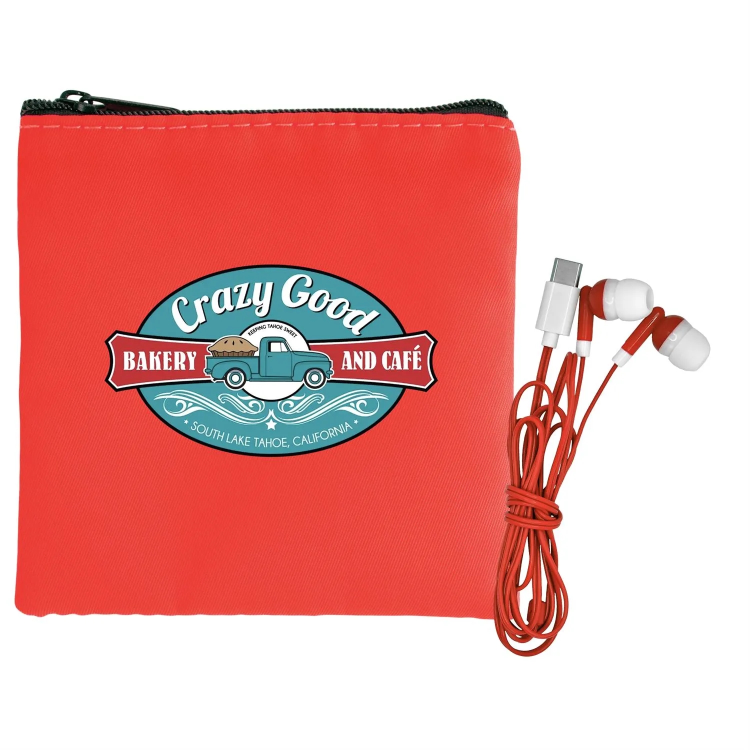 Colorful RPET Ear Bud Pouch 20