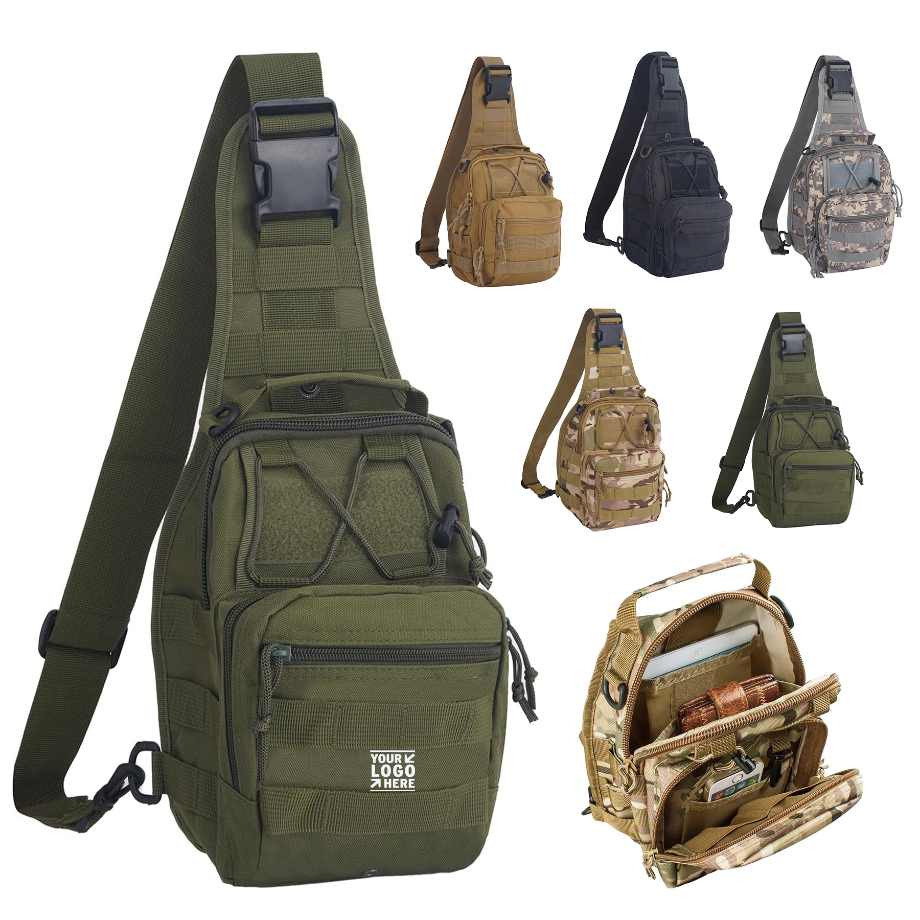 Outdoor Military Sport Backpack Tactical Satchel Sling Shoulder Bag 2