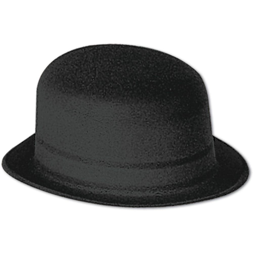 Velour Derby Hats - Black One Size 2