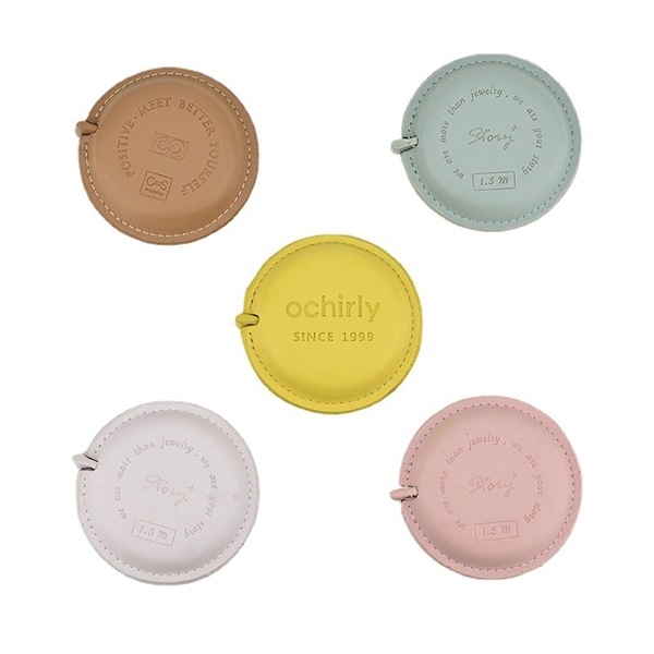 Promotional PU Leather circle Tape Measure 4