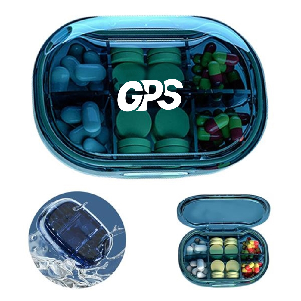 6 Compartments Portable Pill Case