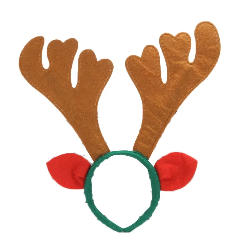 Full Color Christmas Reindeer Antler Headband 4