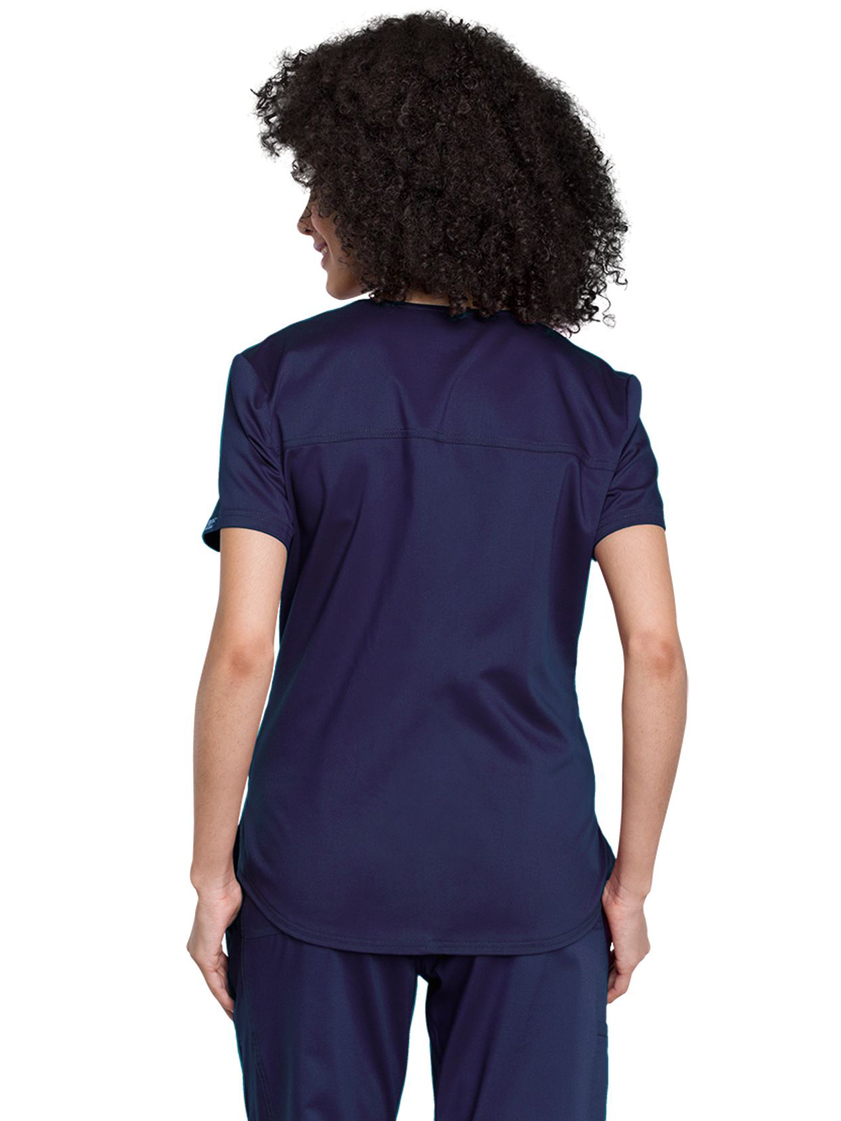 Cherokee - Workwear Revolution - Women's 1-Pocket Tuckable V-Neck O.R. Top 3