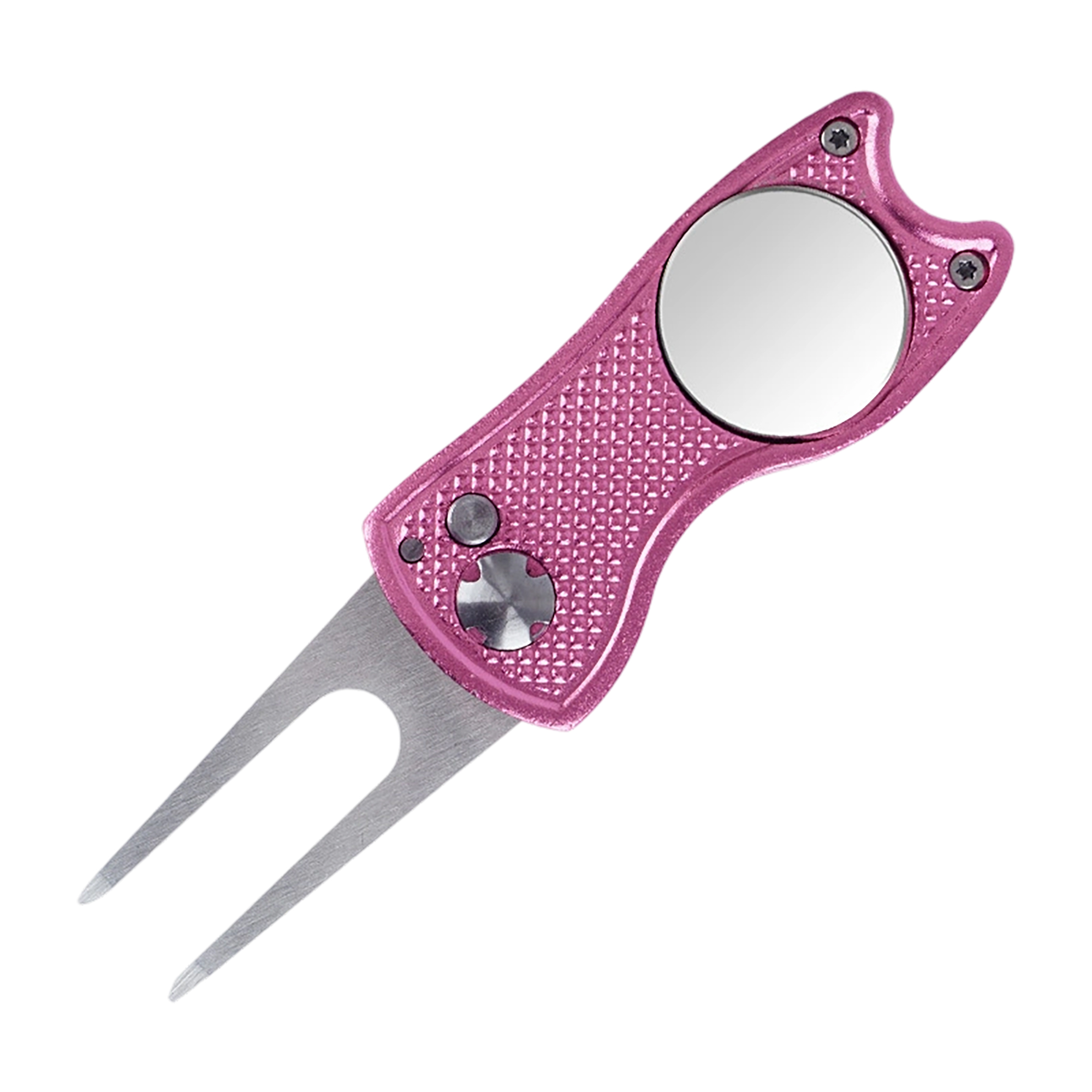 Alloy Foldable Golf Divot Repair Tool With Magnetic Ball Marker 8