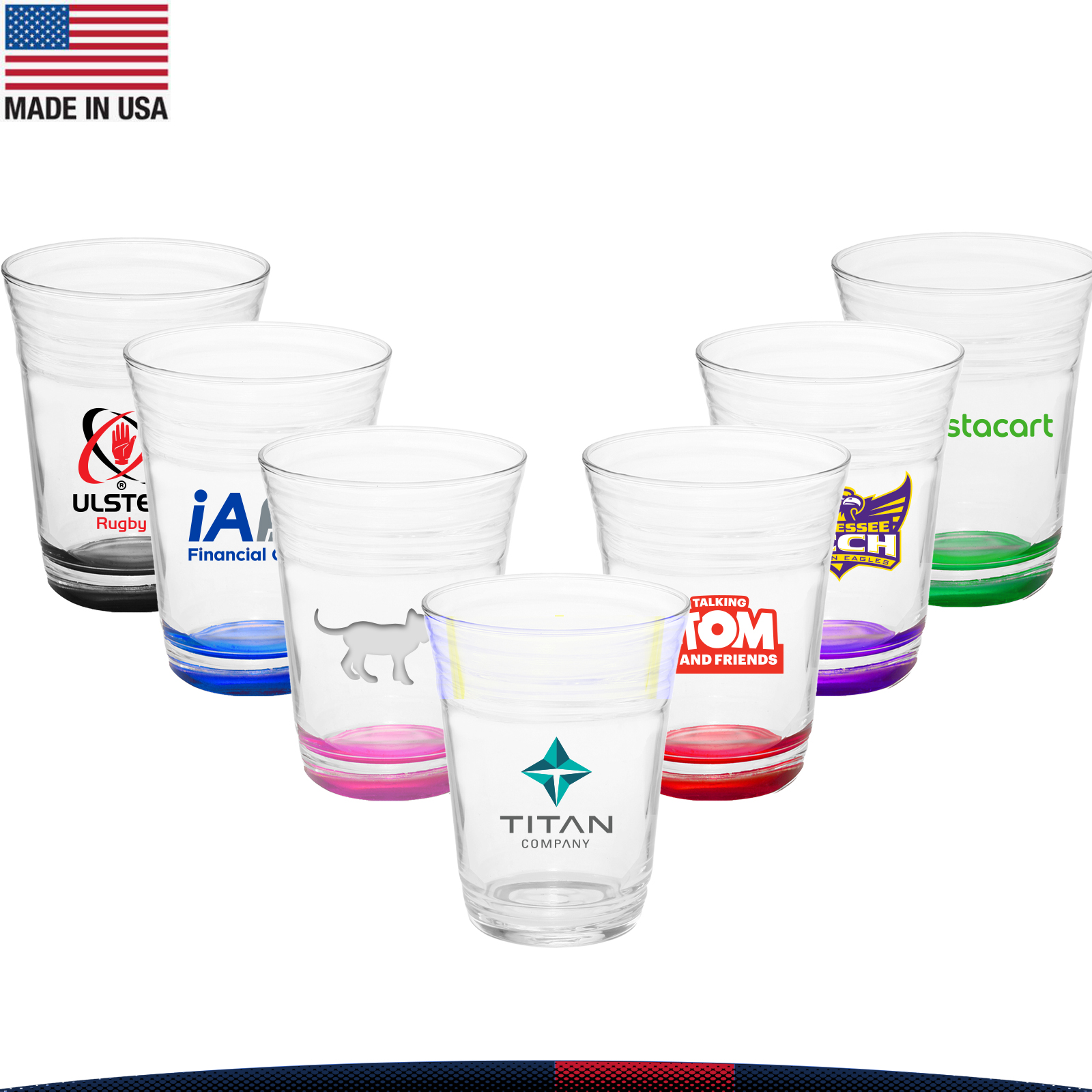 16 oz. Vlen Clear Glass Pint Cups 9