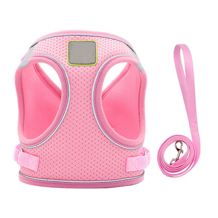 Adjustable Reflective No Pull Pet Dog Harness With 2