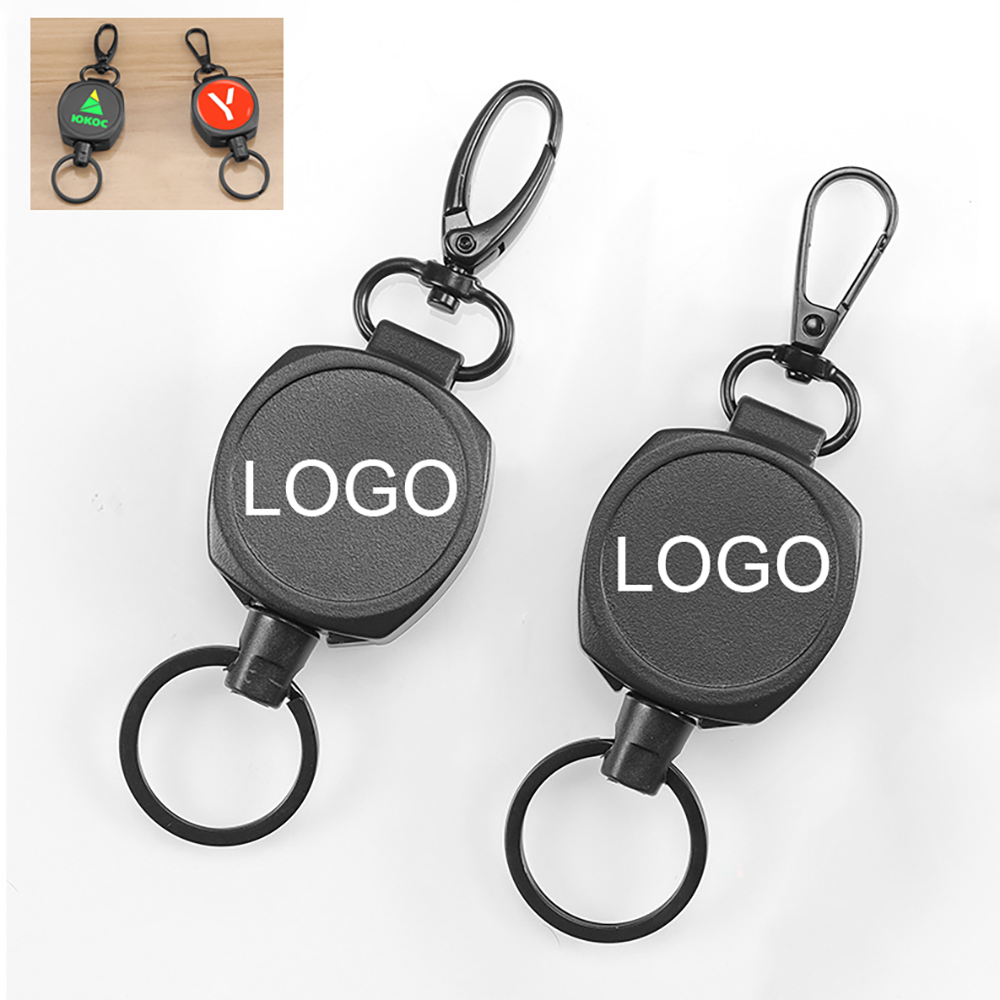Heavy Duty Metal Badge Reel w/ Keyring and Lobster 2