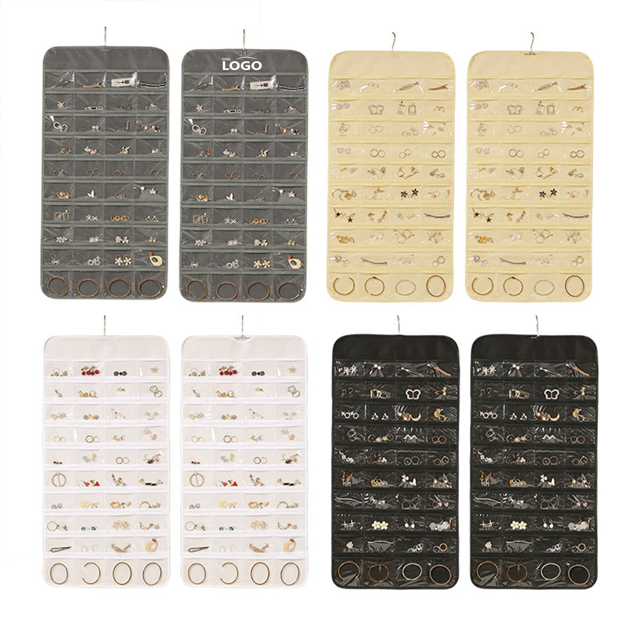 80-Pocket Hanging Jewelry Organizer 2
